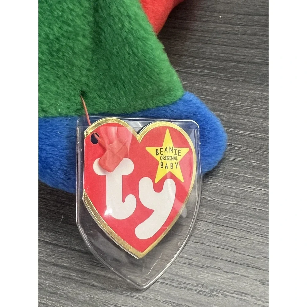 Ty 4197 Beanie Baby Jabber‎ The Parrot Tropical Bird Free Shipping New With Tags